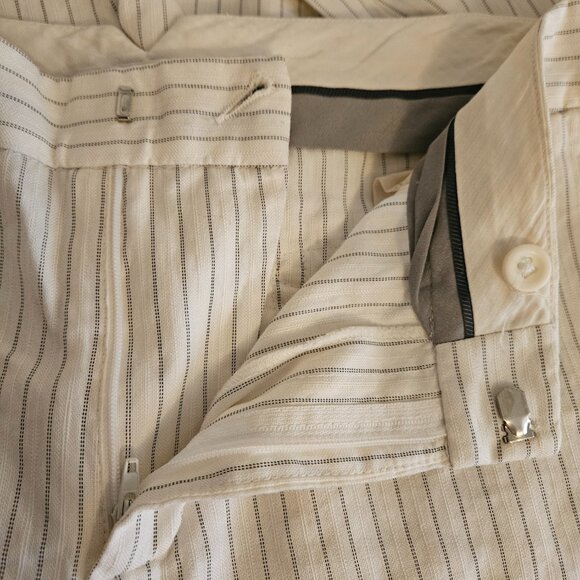 Banana Republic Wide Leg Pinstripe Pants Size 14 - Picture 4 of 7